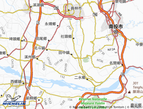 Mappa MICHELIN tian zhong zhen - ViaMichelin