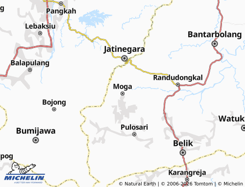 Carte MICHELIN Moga - ViaMichelin