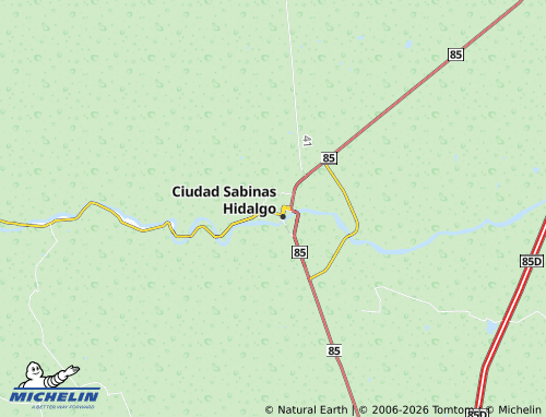 Mappa MICHELIN Centro de Sabinas Hidalgo - ViaMichelin