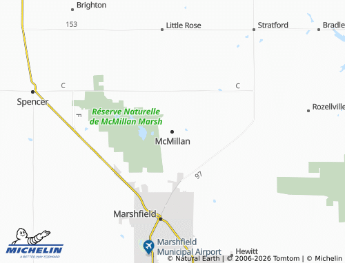 Carte MICHELIN McMillan - ViaMichelin