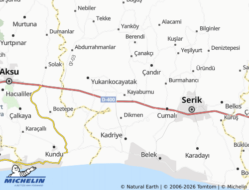 MICHELIN Kayaburnu map - ViaMichelin