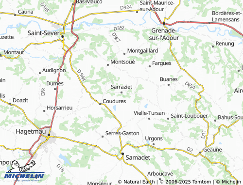 MICHELIN Sarraziet map - ViaMichelin
