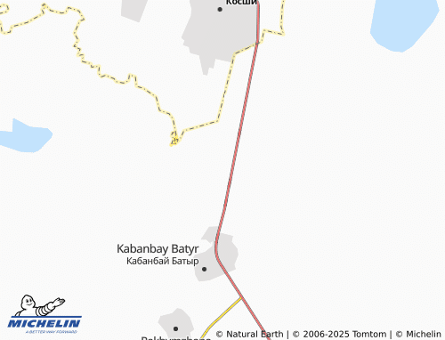 Carte MICHELIN Kyzylzhar - ViaMichelin