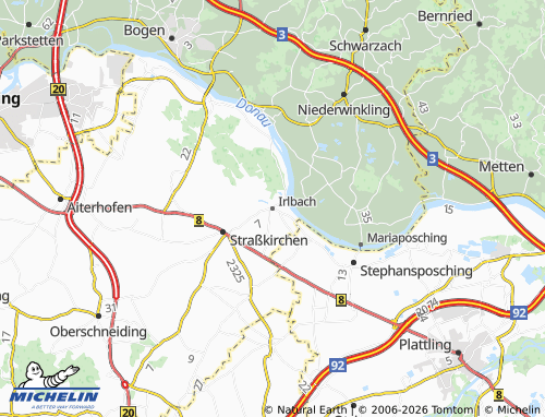 Mapa MICHELIN Irlbach - ViaMichelin