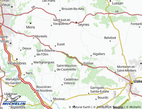 Carte MICHELIN Bézut - ViaMichelin