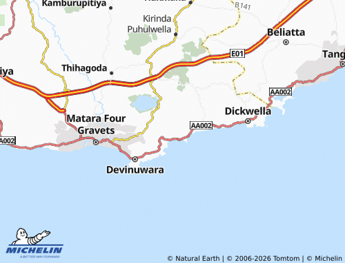 Mapa MICHELIN Naotunna Central - ViaMichelin