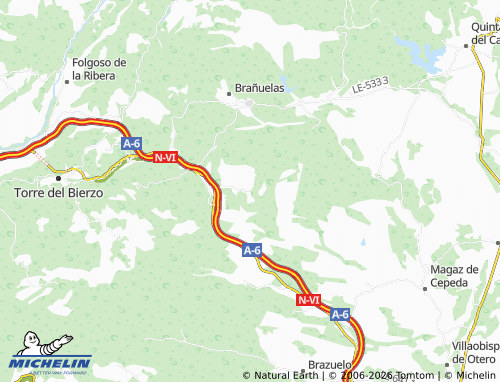 Kaart MICHELIN Ucedo - ViaMichelin