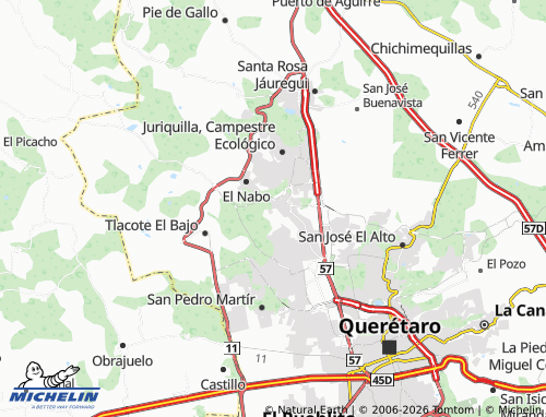 Mappa MICHELIN Peña Alta Jurica - ViaMichelin