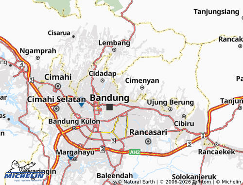 MICHELIN Cibeunying map - ViaMichelin