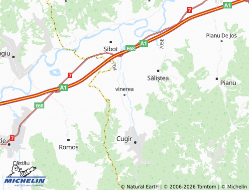 Mapa MICHELIN vinerea - ViaMichelin