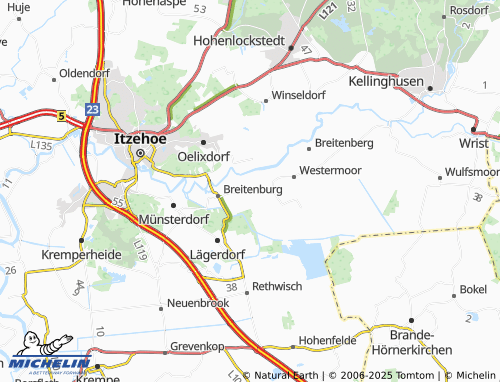 MICHELIN-Landkarte Kronsmoor - ViaMichelin