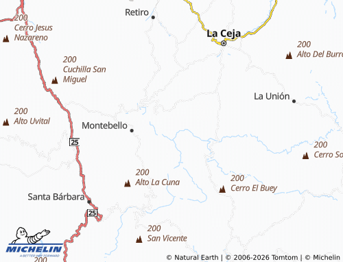 Carte MICHELIN El Higuerón - ViaMichelin