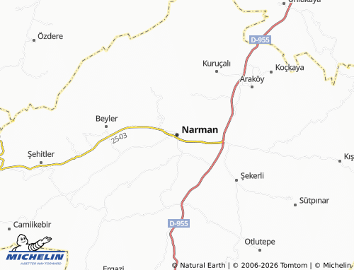 Mappa MICHELIN Narman - ViaMichelin