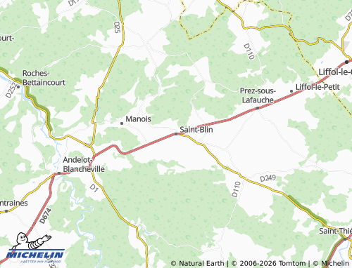 Carte MICHELIN Saint-Blin - ViaMichelin