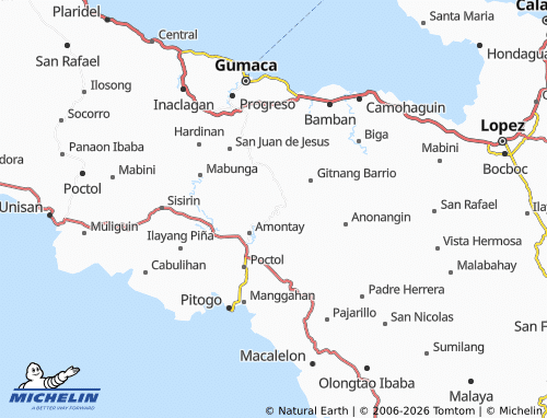 MICHELIN Casasahan Ibaba map - ViaMichelin