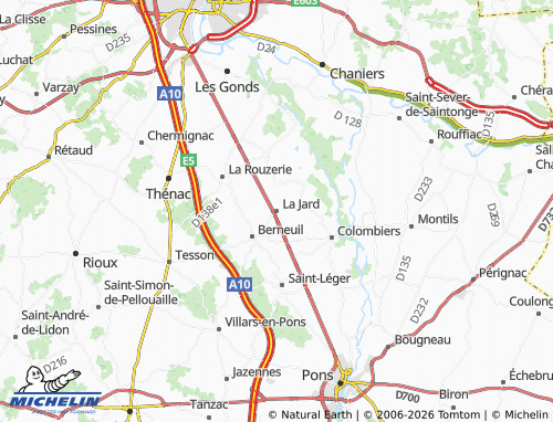 Mapa MICHELIN La Jard - ViaMichelin