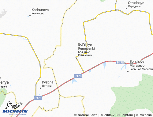 MICHELIN Bol'shiye Remezenki map - ViaMichelin