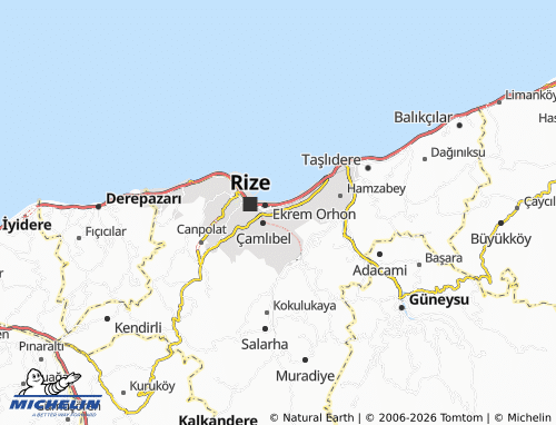 MICHELIN Müftü map - ViaMichelin
