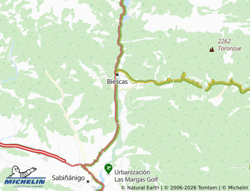 MICHELIN Oros Alto map - ViaMichelin