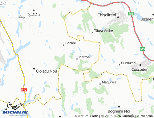 MICHELIN Pietrosu map - ViaMichelin