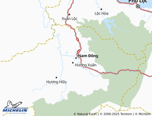 MICHELIN Nam Đông map - ViaMichelin
