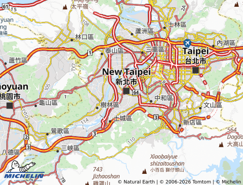 Mapa MICHELIN ban qiao qu - ViaMichelin