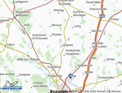 Mappa MICHELIN Juvignies - ViaMichelin
