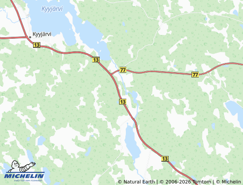MICHELIN Oikari map - ViaMichelin
