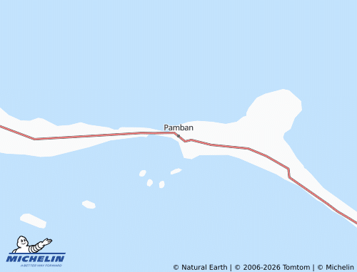 MICHELIN-Landkarte Pamban - ViaMichelin