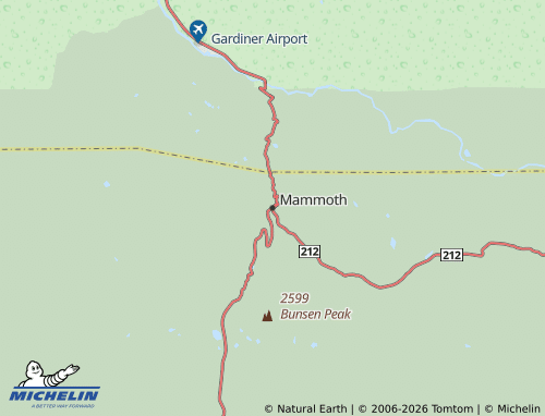 Kaart MICHELIN Mammoth - ViaMichelin