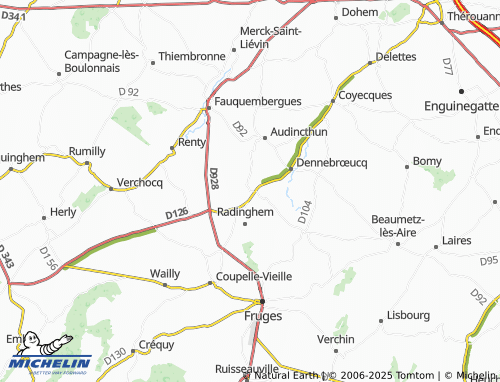 MICHELIN-Landkarte Wandonne - ViaMichelin