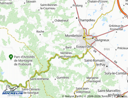 Carte MICHELIN Bard - ViaMichelin