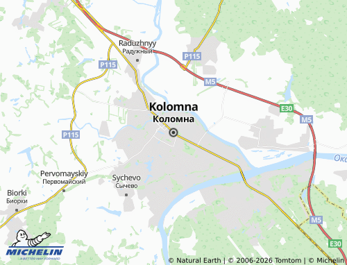 Carte MICHELIN Kolomna - ViaMichelin