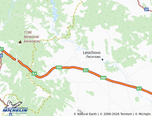 Mapa MICHELIN Tserovo - ViaMichelin