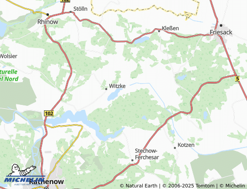 MICHELIN Lochow map - ViaMichelin