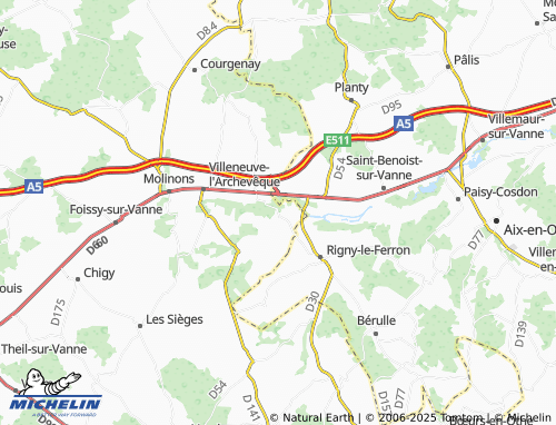 MICHELIN Flacy map - ViaMichelin