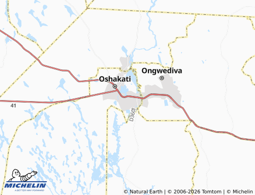 MICHELIN Oshakati Extension 7 map - ViaMichelin