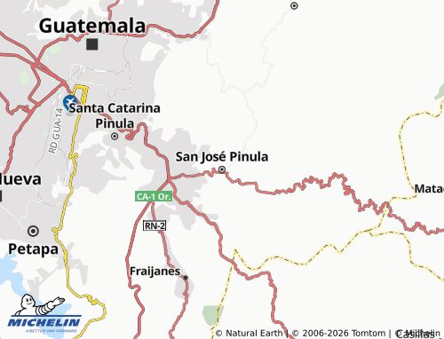Mapa MICHELIN San José Pinula - ViaMichelin