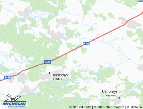MICHELIN Zhupanivka map - ViaMichelin