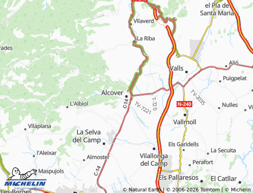 Mappa MICHELIN Alcover - ViaMichelin