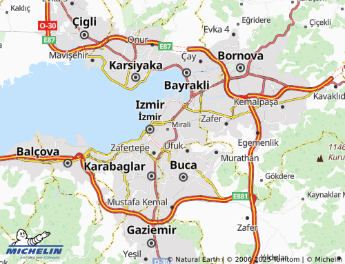 MICHELIN Akarcalı map - ViaMichelin