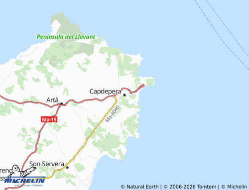MICHELIN Capdepera map - ViaMichelin