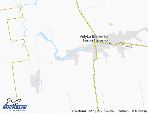 MICHELIN Velyka Bilozerka 3 map - ViaMichelin