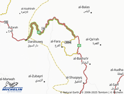 MICHELIN Al Far map - ViaMichelin