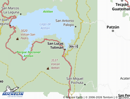 MICHELIN San Lucas Tolimán map - ViaMichelin