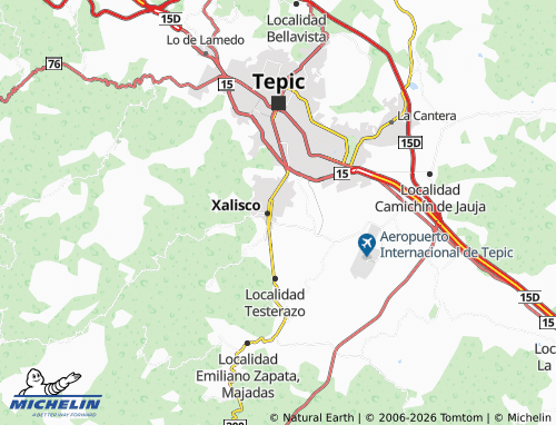 MICHELIN-Landkarte Seyorio Xalisca - ViaMichelin