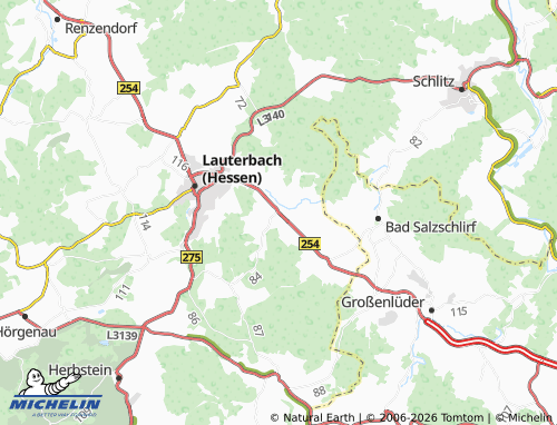 Carte MICHELIN Angersbach - ViaMichelin