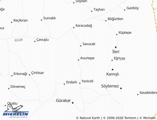 MICHELIN-Landkarte Avurtepe - ViaMichelin