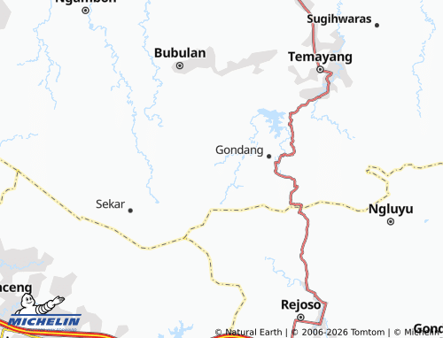 MICHELIN Sengaten map - ViaMichelin