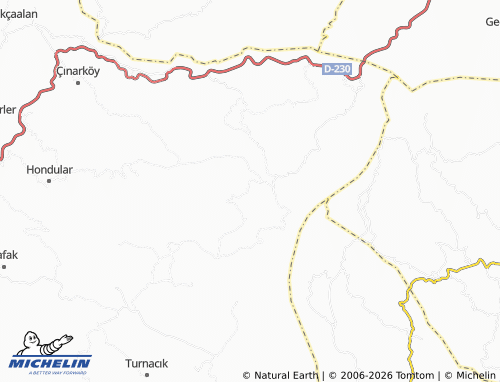 MICHELIN Dereköy map - ViaMichelin